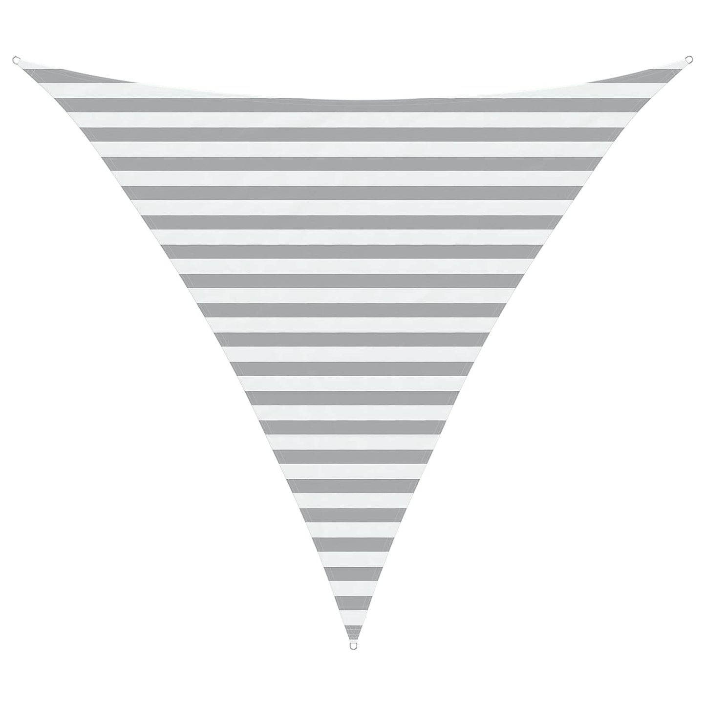 Sun Shade Sail Light Grey and White 3 x 3 x 3 m