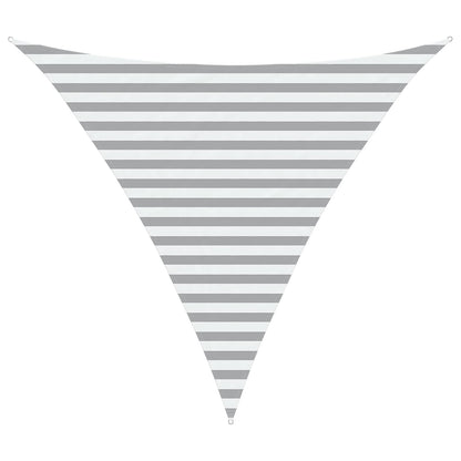 Sun Shade Sail Light Grey and White 3 x 3 x 3 m