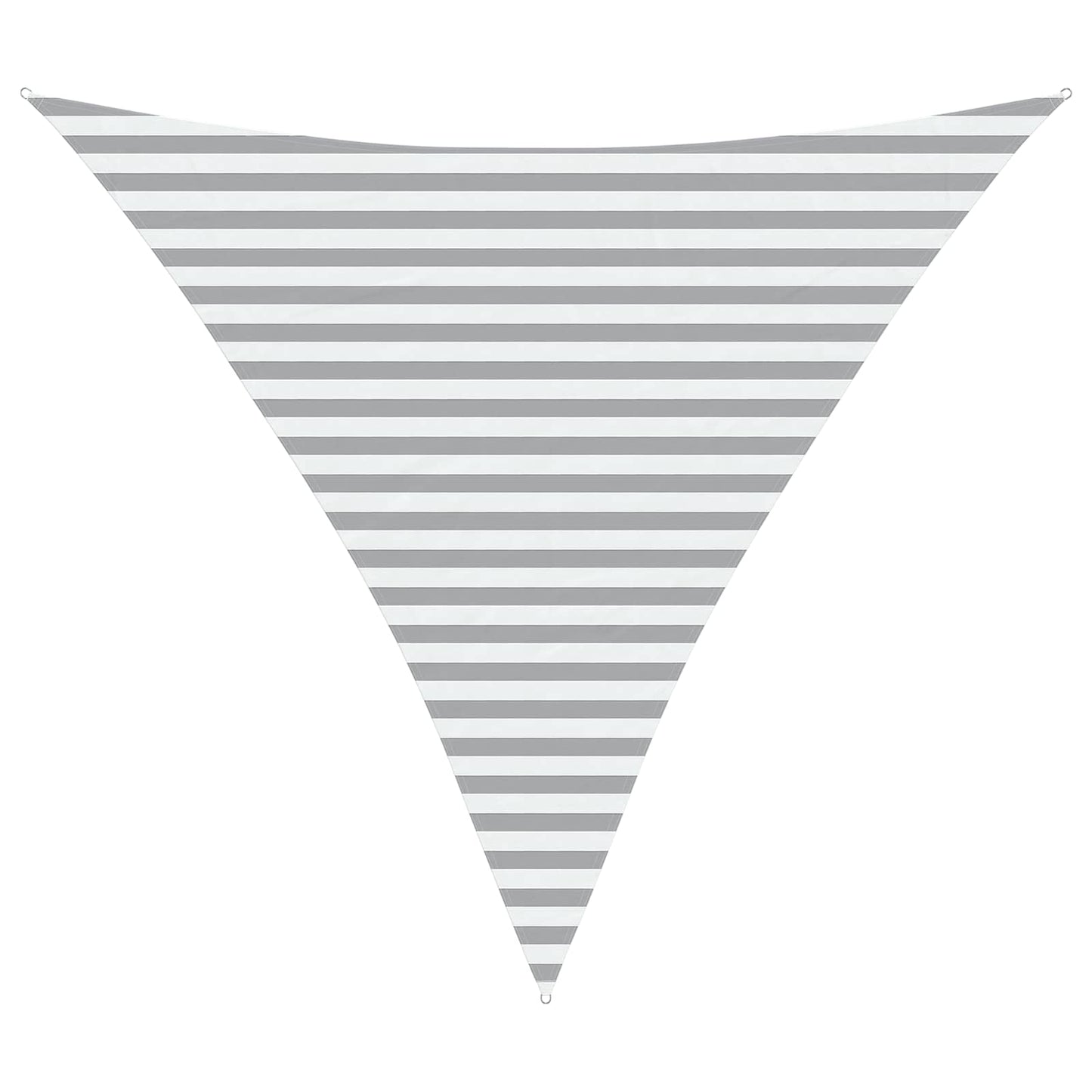 Sun Shade Sail Light Grey and White 3.6 x 3.6 x 3.6 m