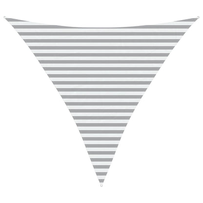 Sun Shade Sail Light Grey and White 3.6 x 3.6 x 3.6 m