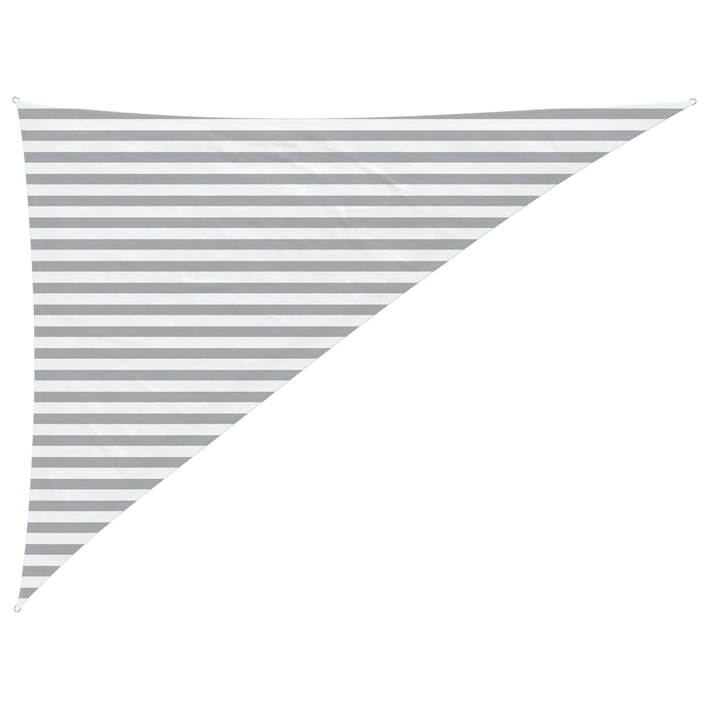 Sun Shade Sail Light Grey and White 3 x 4 x 5 m