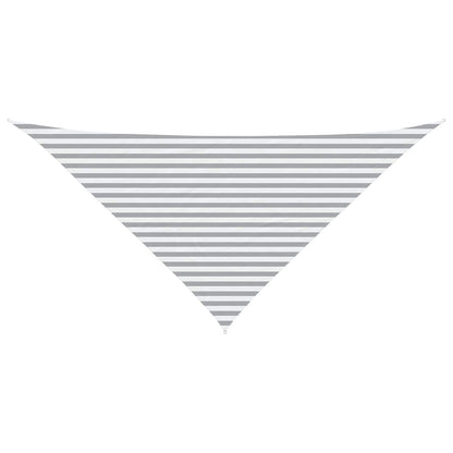 Sun Shade Sail Light Grey and White 4 x 4 x 5.8 m
