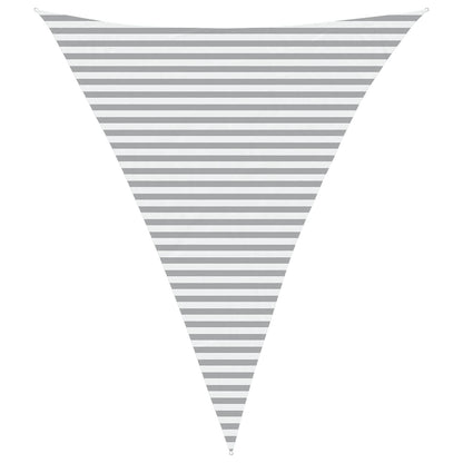 Sun Shade Sail Light Grey and White 4 x 5 x 5 m