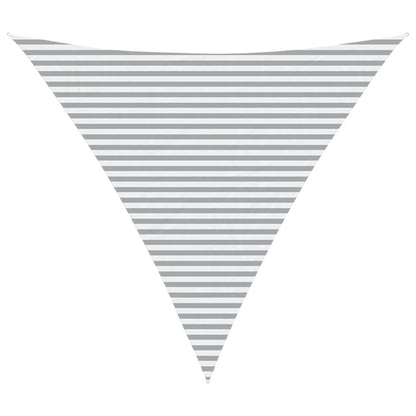 Sun Shade Sail Light Grey and White 5 x 5 x 5 m