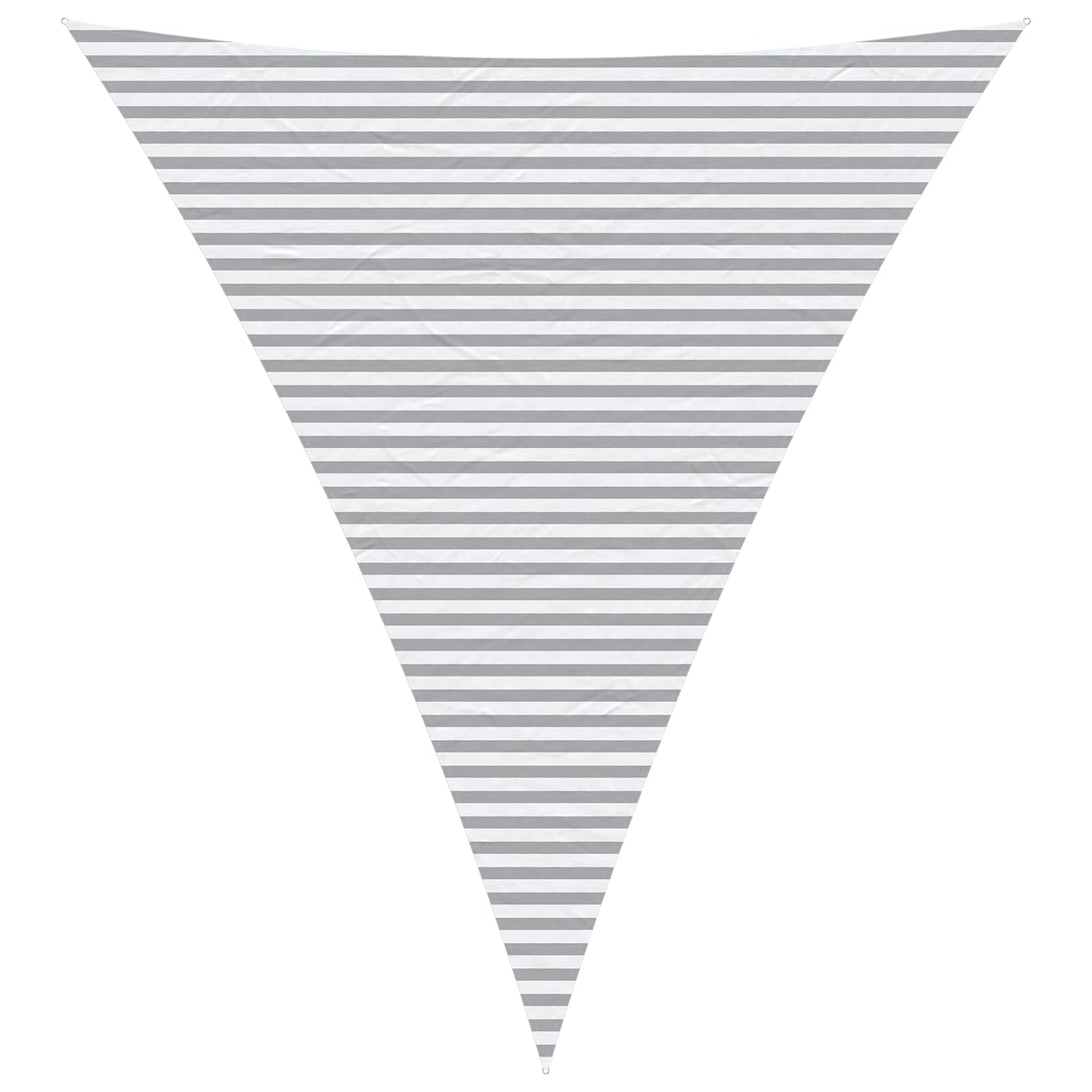 Sun Shade Sail Light Grey and White 5 x 6 x 6 m