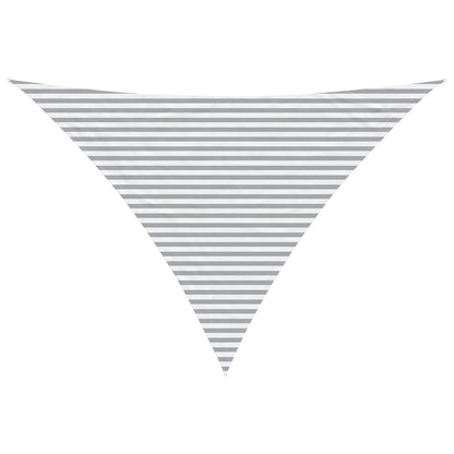 Sun Shade Sail Light Grey and White 5 x 5 x 6 m