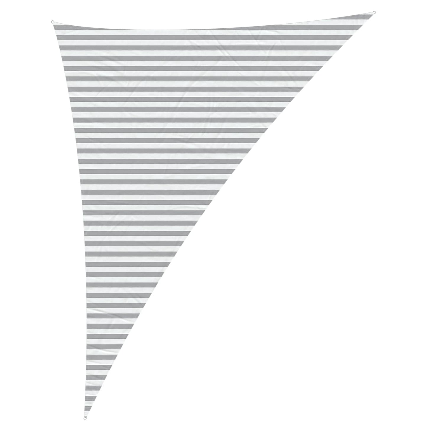 Sun Shade Sail Light Grey and White 4 x 5 x 6.4 m