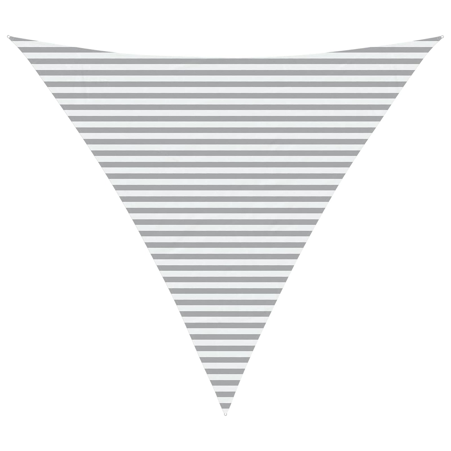 Sun Shade Sail Light Grey and White 6 x 6 x 6 m