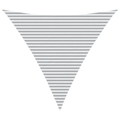Sun Shade Sail Light Grey and White 6 x 6 x 6 m
