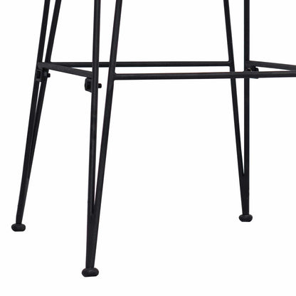 Dinning Chair 2 pcs Natural 41 x 55 x 85 cm Rattan and Steel