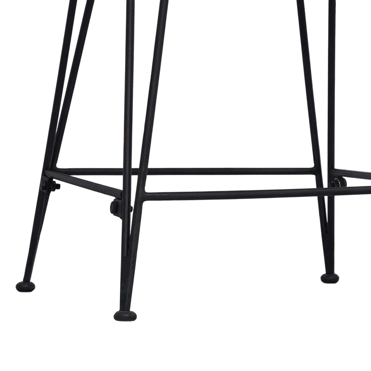 Bar Stool 2 pcs Black 44 x 54 x 96 cm Rattan and Steel