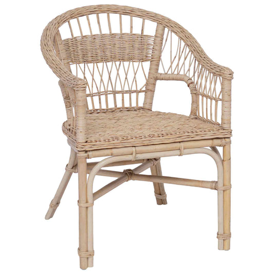 Stacking Chair Rattan Natural 60 x 60 x 81 cm
