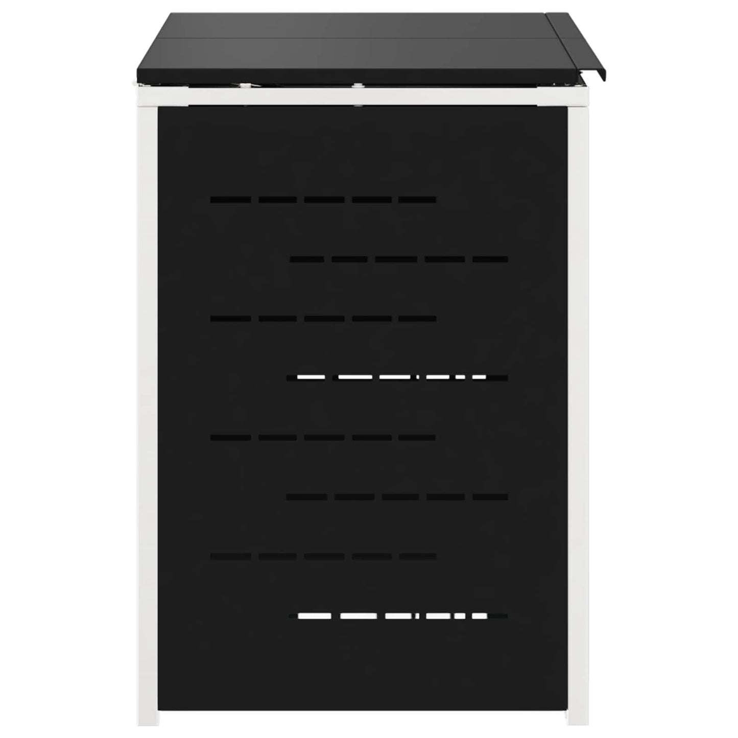 Wheelie Bin Storage for 2 Bins 240L Stainless Steel Black