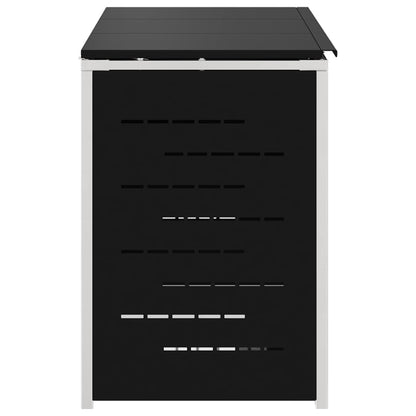 Wheelie Bin Storage for 3 Bins 240L Stainless Steel Black