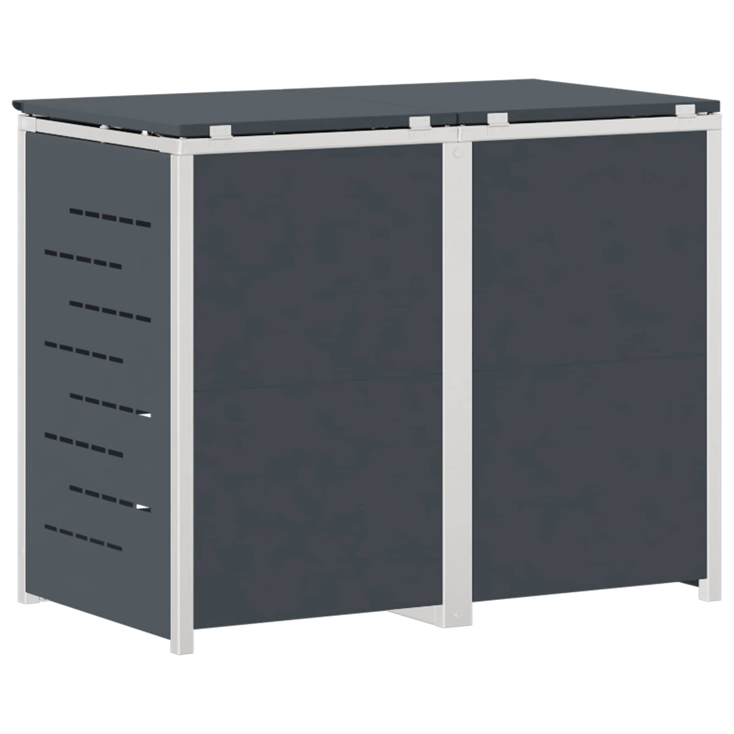 Wheelie Bin Storage for 2 Bins 240L Stainless Steel Anthracite