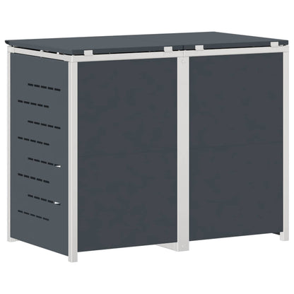 Wheelie Bin Storage for 2 Bins 240L Stainless Steel Anthracite