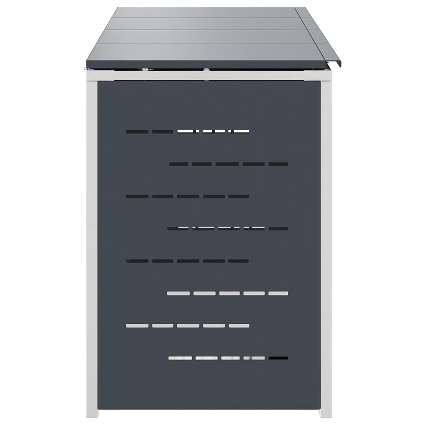 Wheelie Bin Storage for 4 Bins 240L Stainless Steel Anthracite