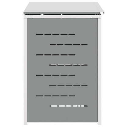 Wheelie Bin Storage for 2 Bins 240L Stainless Steel Grey