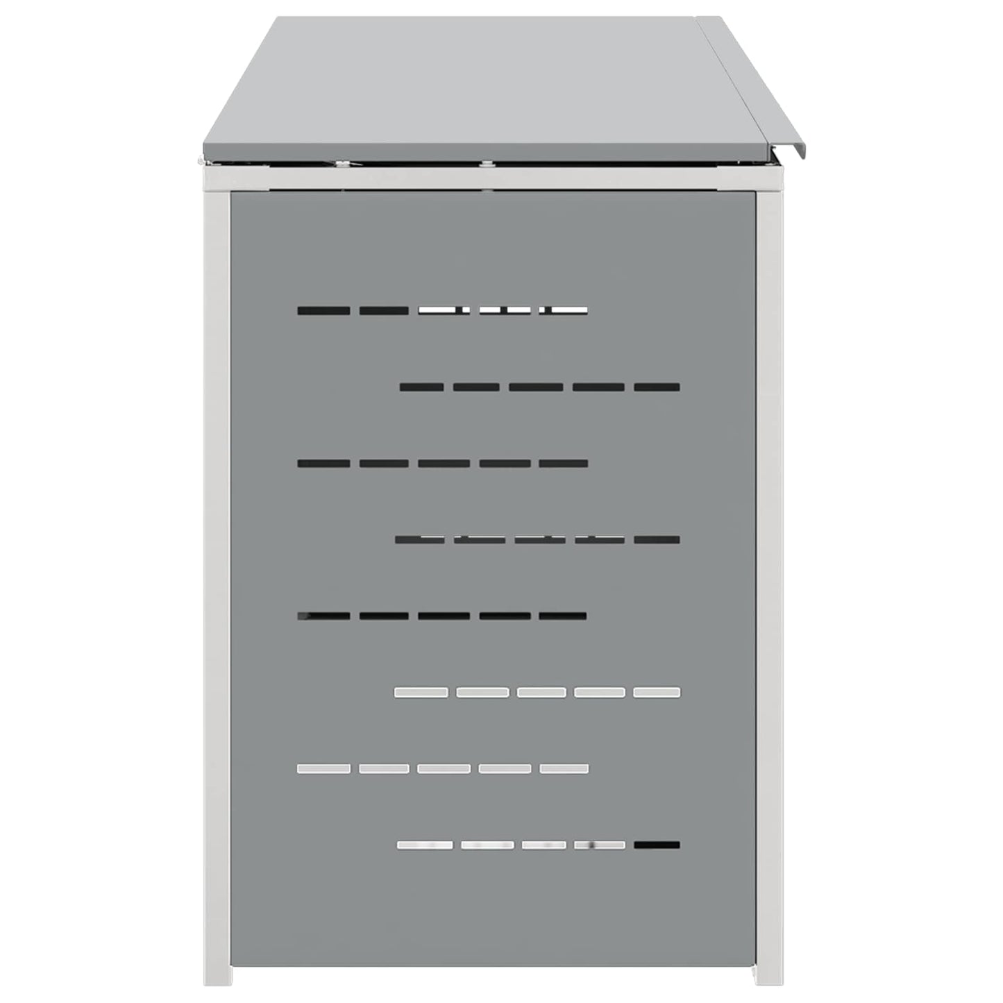 Wheelie Bin Storage for 4 Bins 240L Stainless Steel Grey