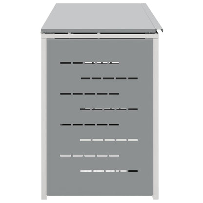Wheelie Bin Storage for 4 Bins 240L Stainless Steel Grey
