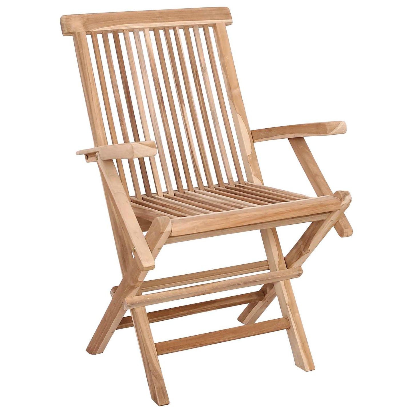 Garden Furniture Set 5 pcs Natural Solid Teak Wood