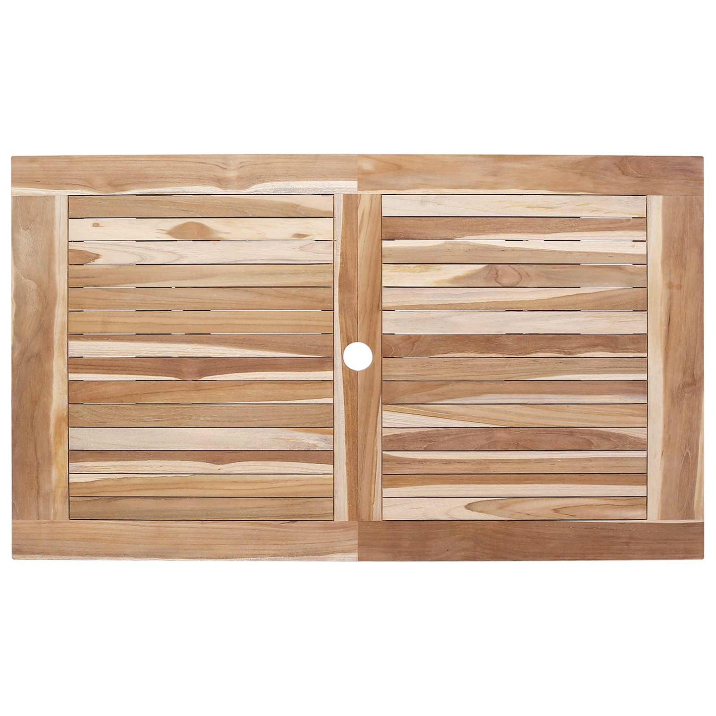 Garden Furniture Set 5 pcs Natural Solid Teak Wood