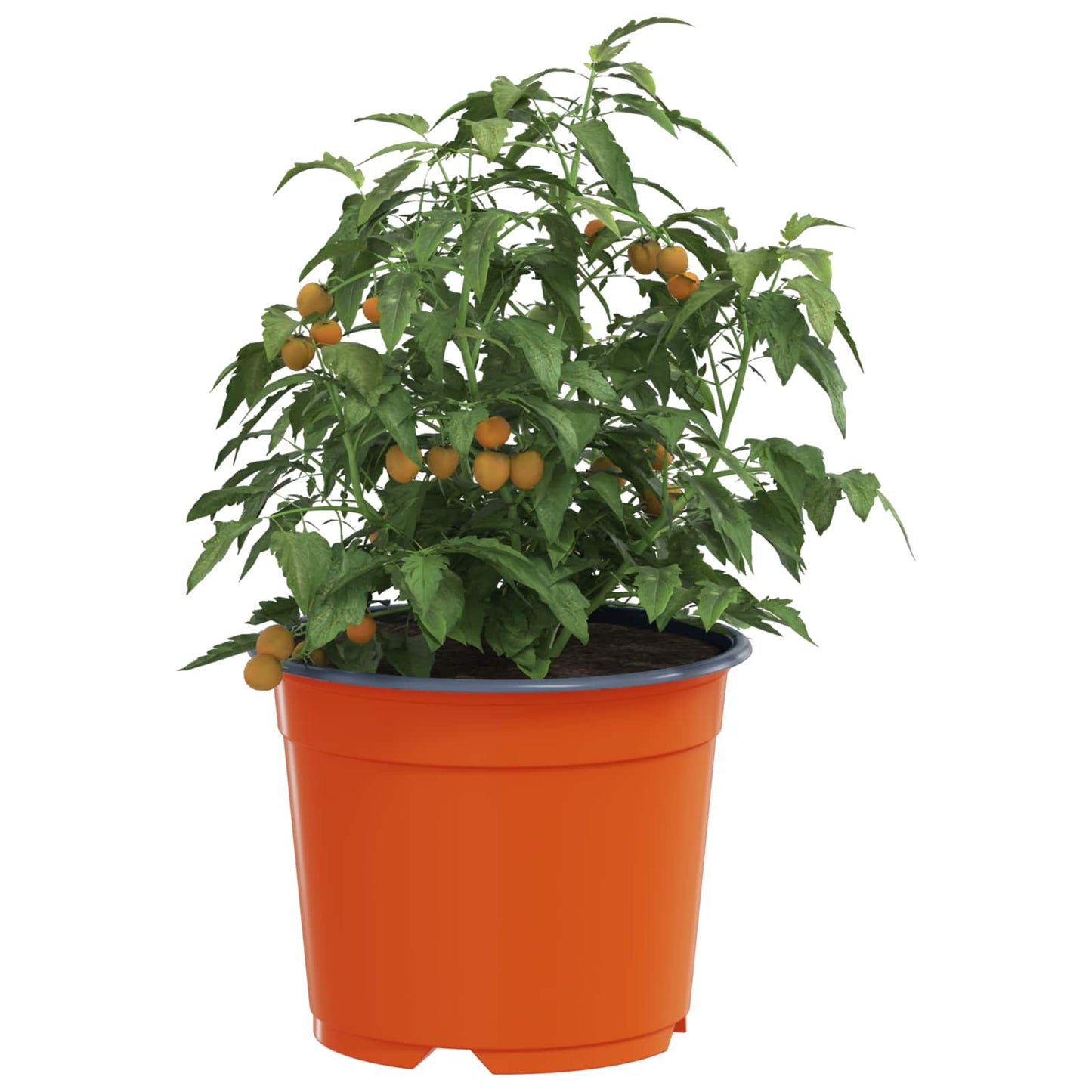 Round Flower Pot 100 pcs Terracotta Ø 10 x 8 cm Plastic