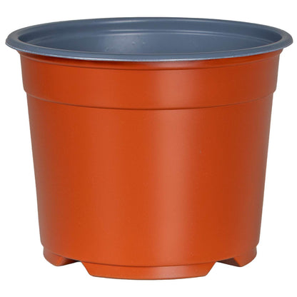 Round Flower Pot 200 pcs Terracotta Ø 10 x 8 cm Plastic