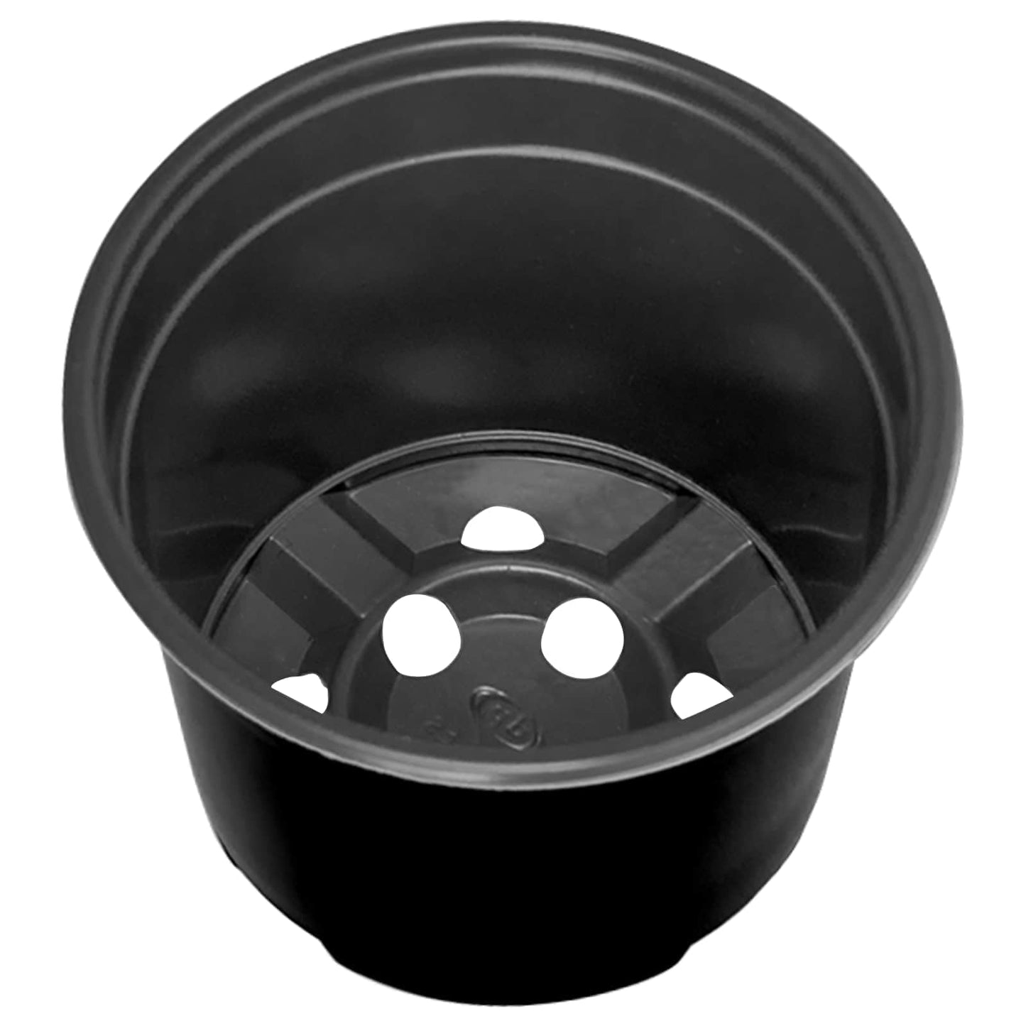 Round Flower Pot 50 pcs Black Ø 10 x 8 cm Plastic