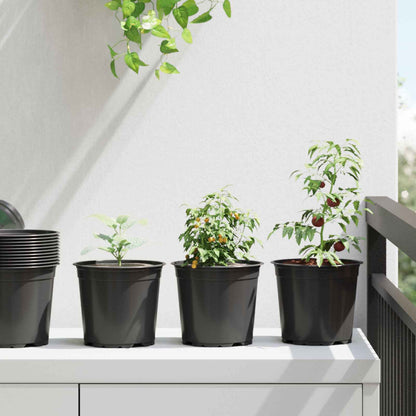 Flower Pot 200 pcs Black Ø 15 x 13 cm Plastic