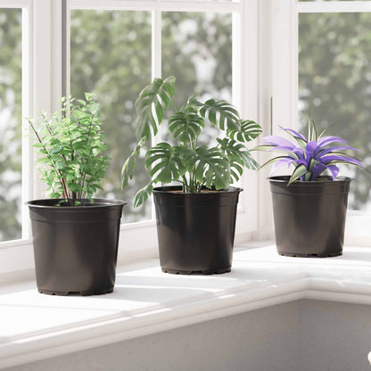 Flower Pot 200 pcs Black Ø 15 x 13 cm Plastic