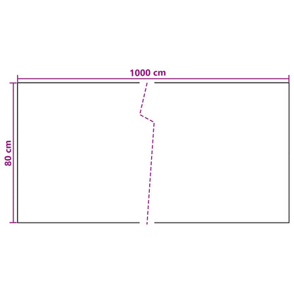 Balcony Screen Dark Grey 1000 x 80 cm Poly Rattan