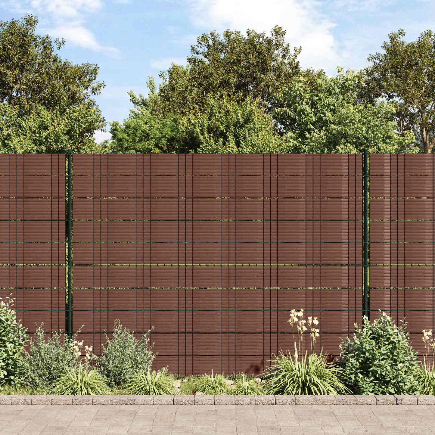 Fence Privacy Tape Brown