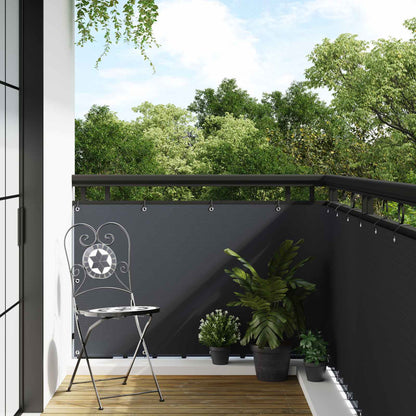 Balcony Screen with Eyelets Anthracite