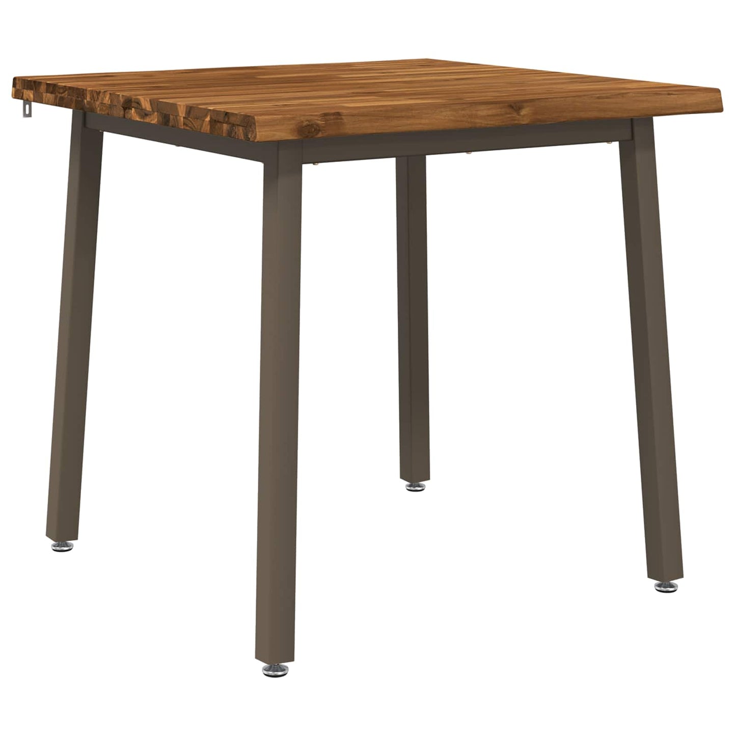 60 x 55 x 75 cm Solid Acacia Wood Natural and Coffee