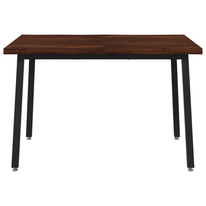 90 x 55 x 75 cm Solid Acacia Wood Dark Brown and Black