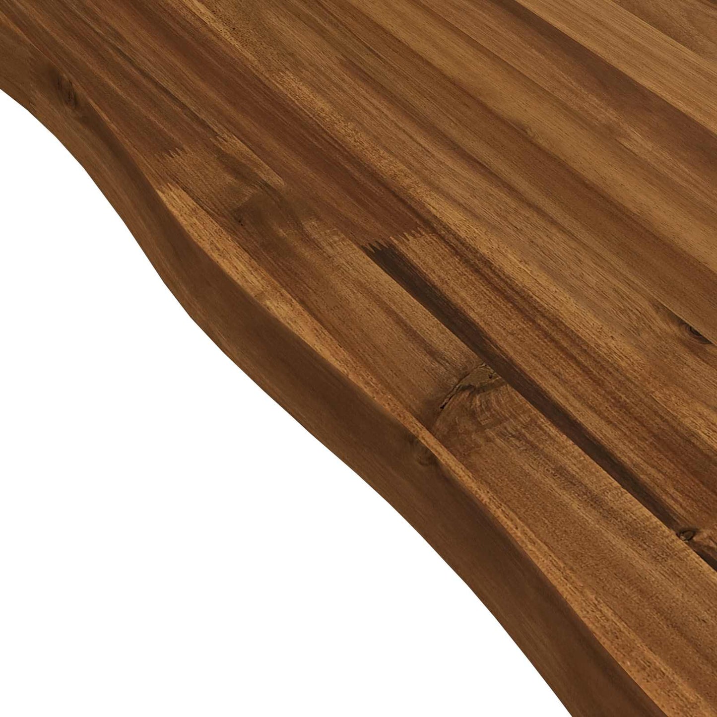 90 x 55 x 75 cm Solid Acacia Wood Natural and Coffee