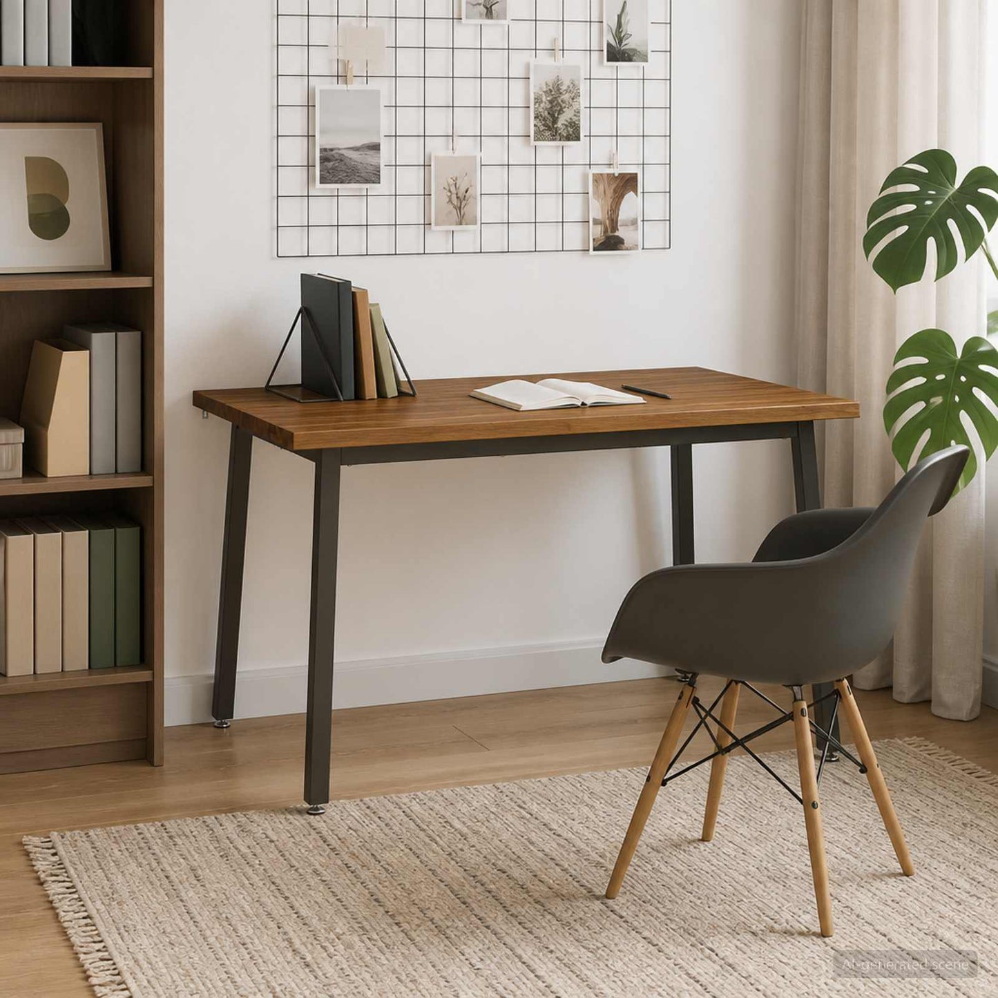 110 x 55 x 75 cm Solid Acacia Wood Natural and Coffee