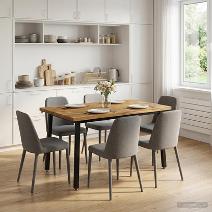 90 x 55 x 75 cm Solid Acacia Wood White and Black Rectangular