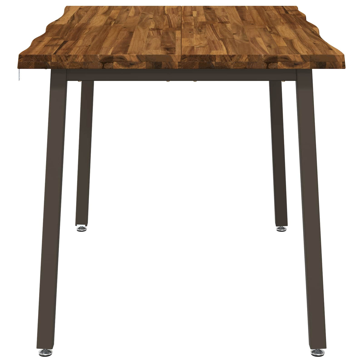 110 x 55 x 75 cm Solid Acacia Wood Natural and Coffee