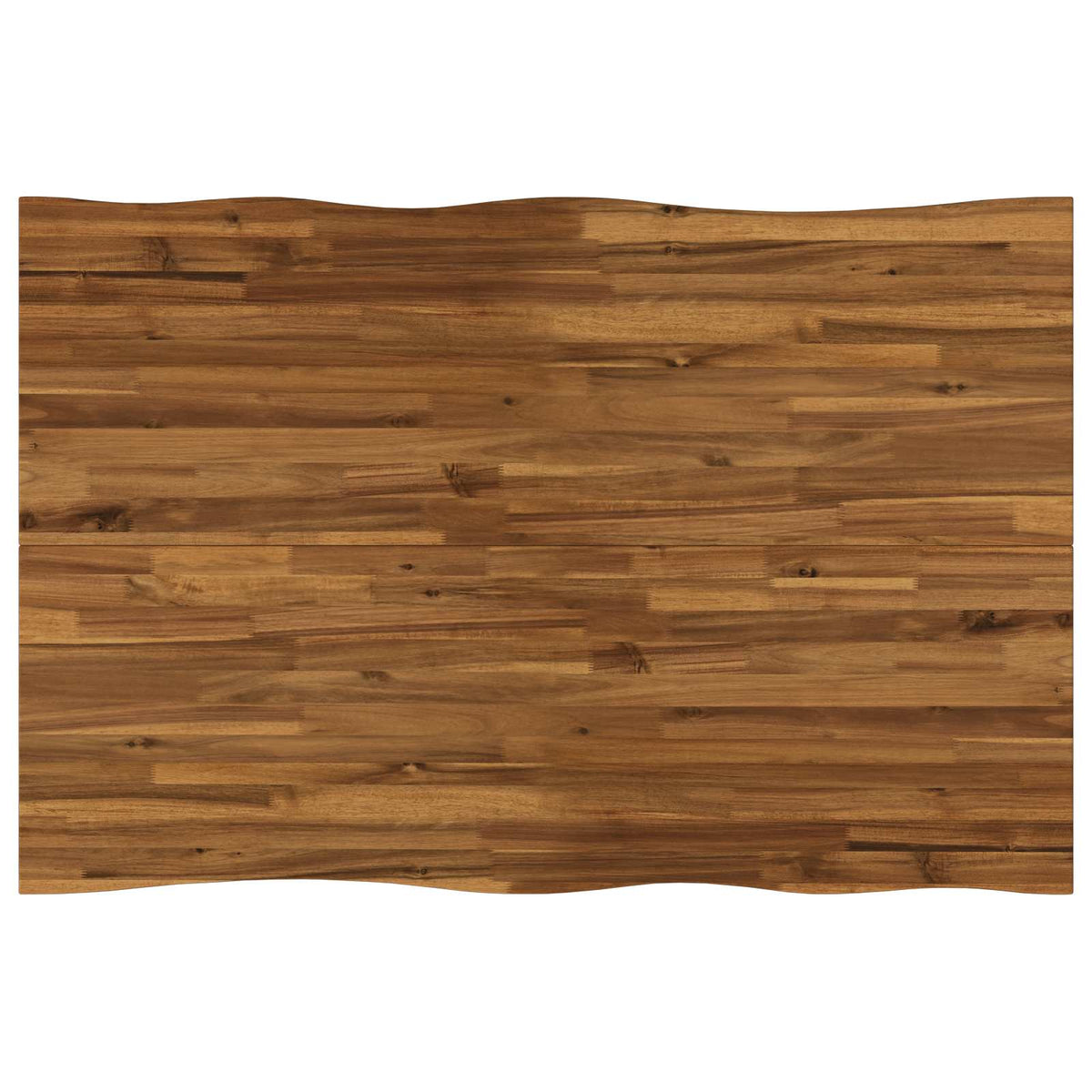 110 x 55 x 75 cm Solid Acacia Wood Natural and White