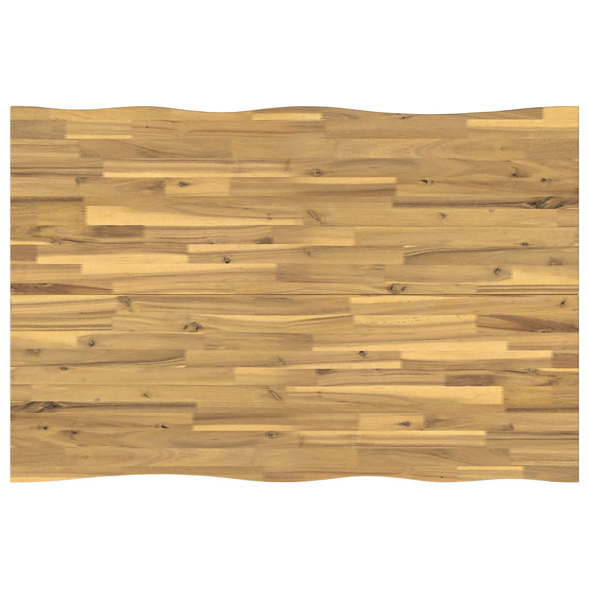 110 x 55 x 75 cm Solid Acacia Wood White and Black Rectangular