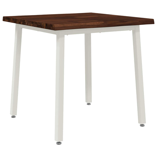 Live Edge Dining Table 70 x 70 x 75 cm Solid Acacia Wood