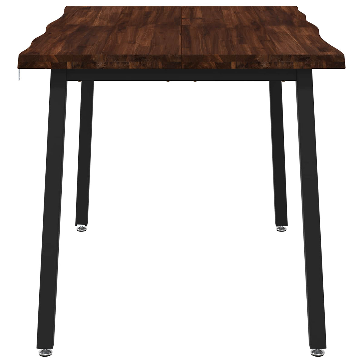 120 x 70 x 75 cm Solid Acacia Wood Dark Brown and Black