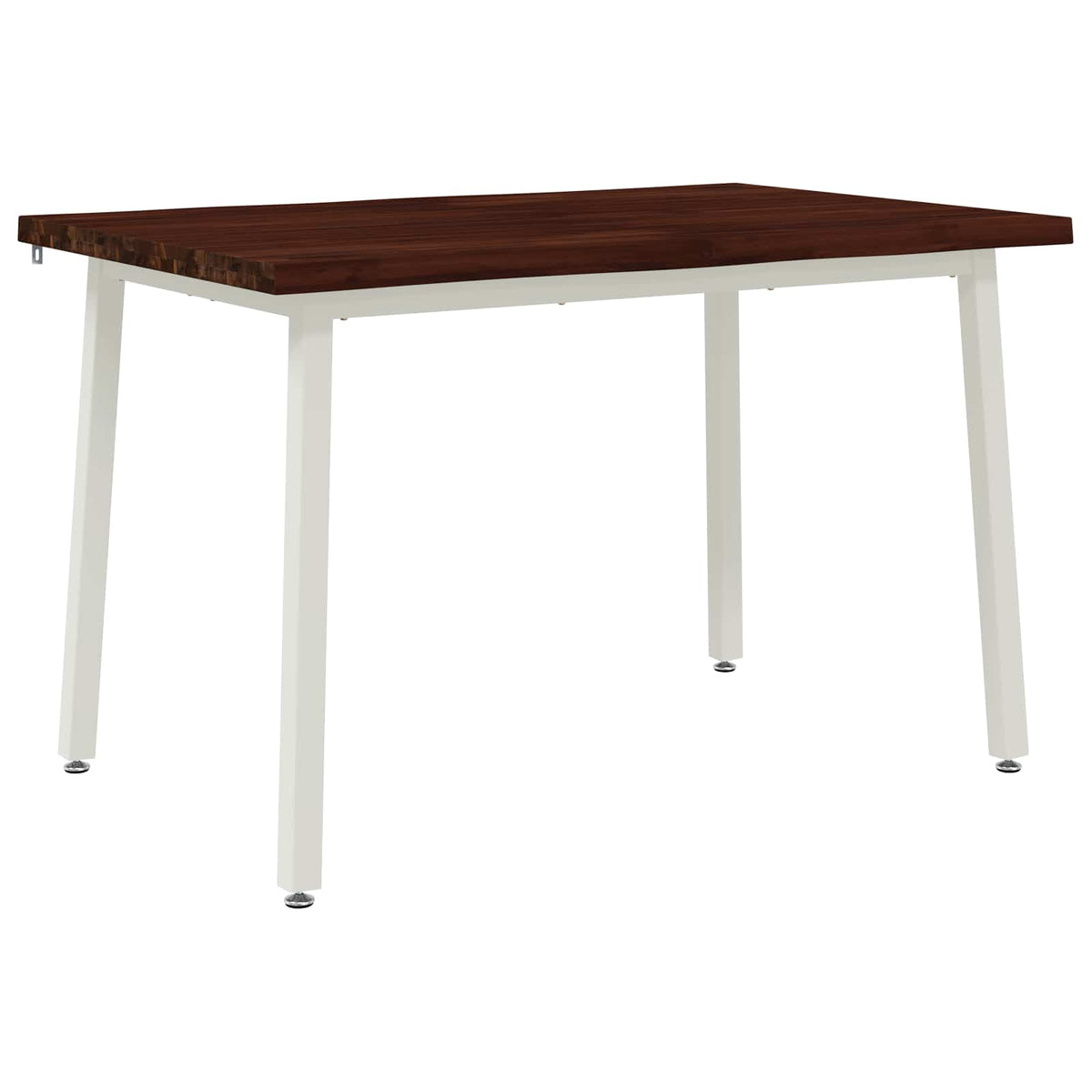120 x 70 x 75 cm Solid Acacia Wood Dark Brown and White