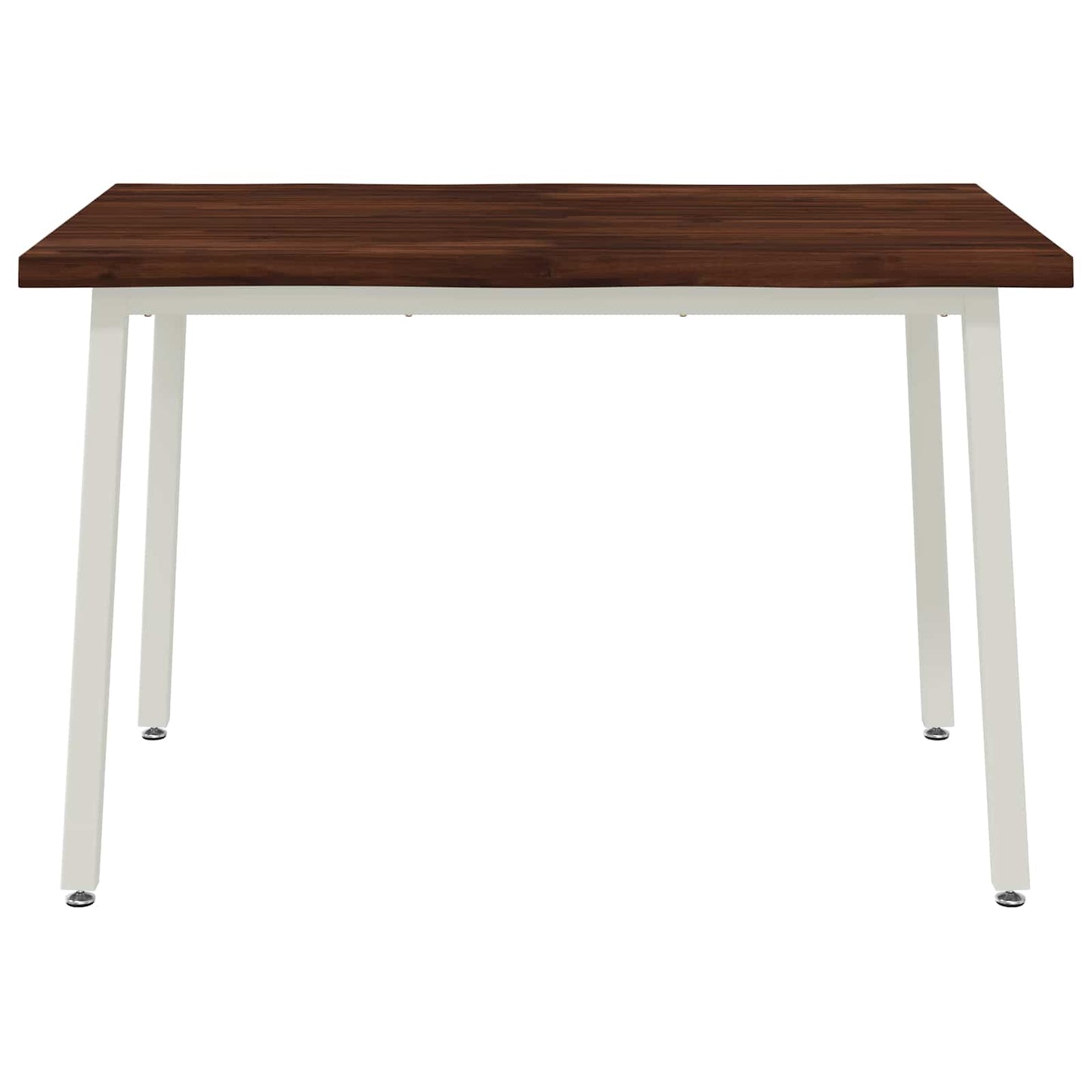 120 x 70 x 75 cm Solid Acacia Wood Dark Brown and White