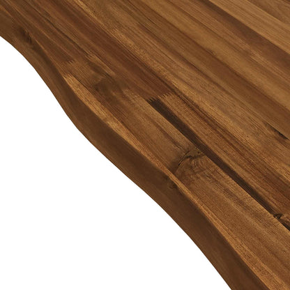 120 x 70 x 75 cm Solid Acacia Wood Natural and Black