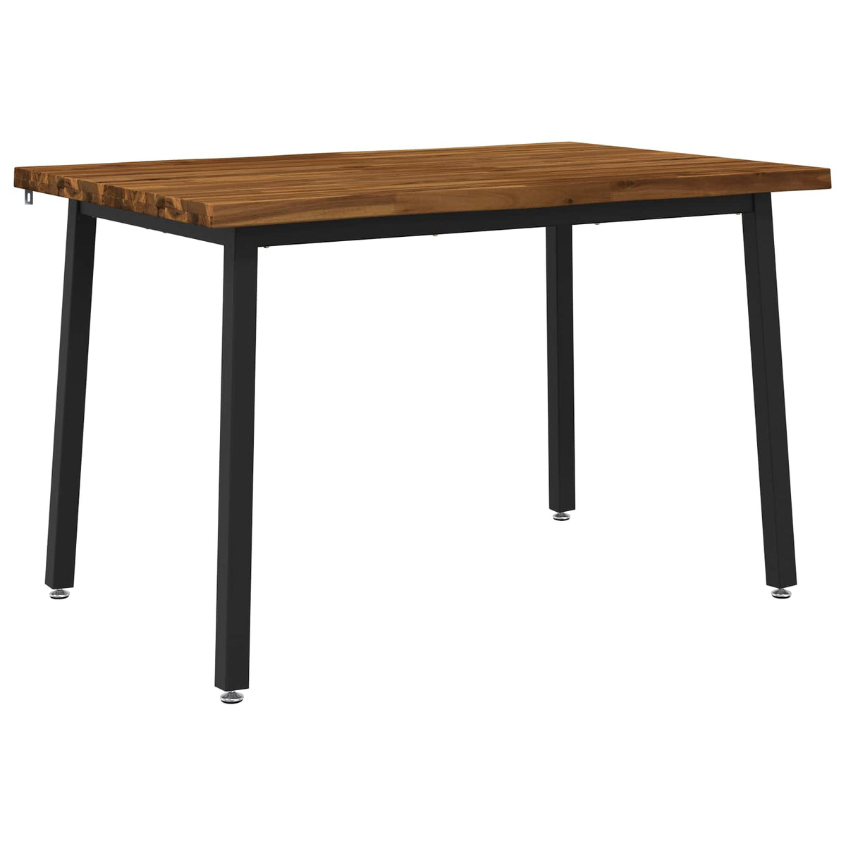120 x 70 x 75 cm Solid Acacia Wood Natural and Black