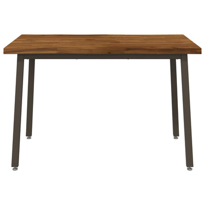 120 x 70 x 75 cm Solid Acacia Wood Natural and Coffee