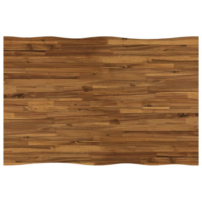 120 x 70 x 75 cm Solid Acacia Wood Natural and Coffee
